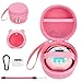 YouKnow Travel Case and Silicone Cover Compatible with Punirunes Interactive Toy Digital Pet with Full Coverage PET Clear Film Silicone and Carrying Case Pink - Image 2