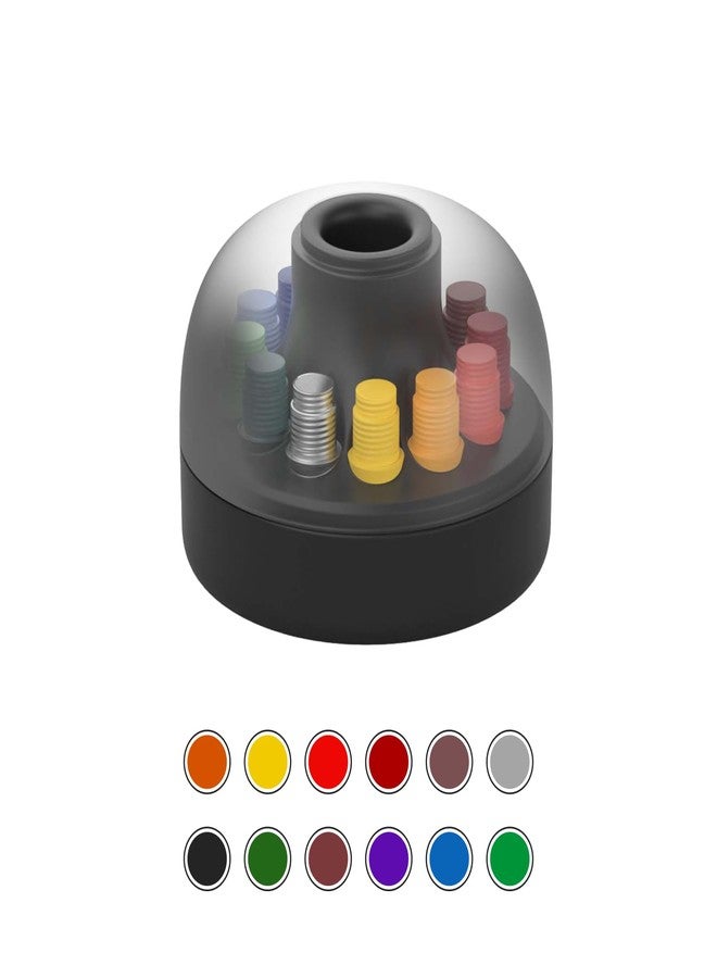 HOZO NeoStand Pencil Holder - Includes 12 Replaceable Nibs & Eraser Base, Perfect Accessory for NeoPencil, Stylish and Functional Desk Organizer -Colored Nibs - Image 1