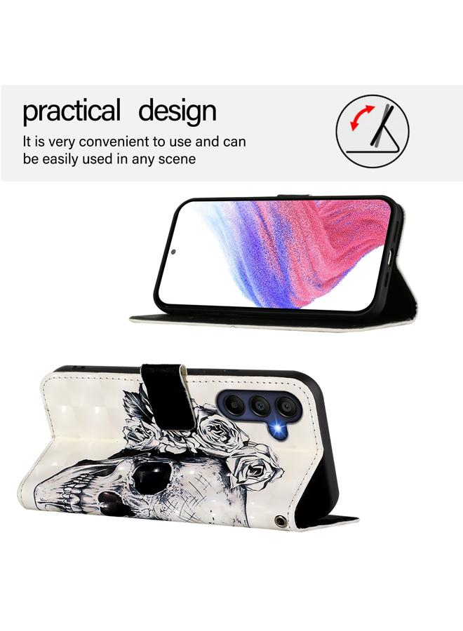 S-TOP Case For Samsung Galaxy A16 5G 3D Painting Horizontal Flip Leather Phone Case - Image 3