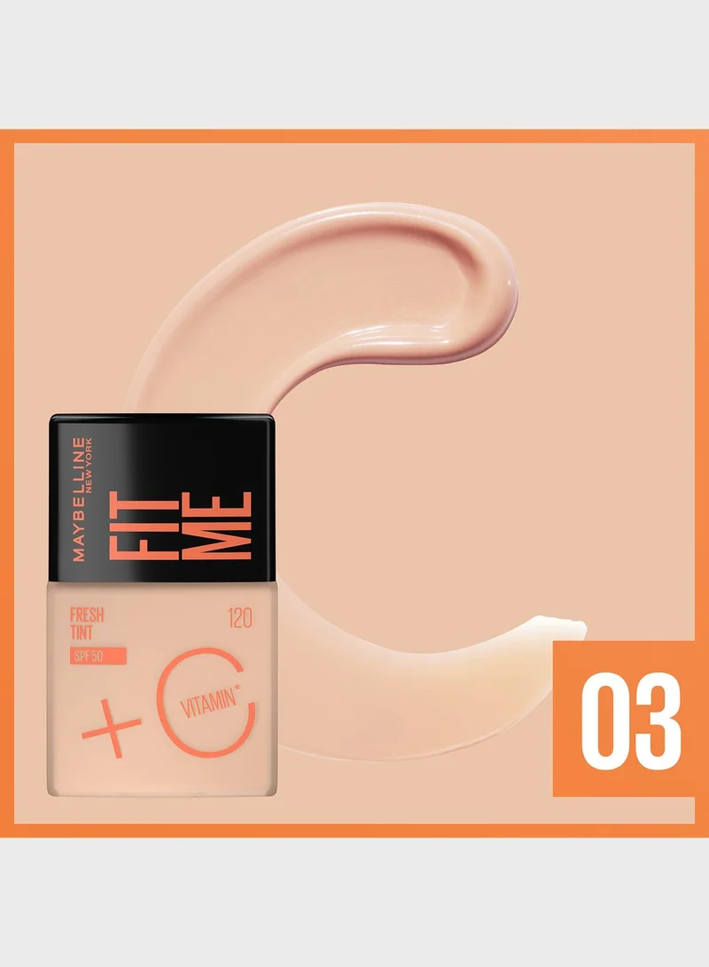 MAYBELLINE NEW YORK Fit Me Fresh Tint Spf 50 With Brightening Vitamin C - 03