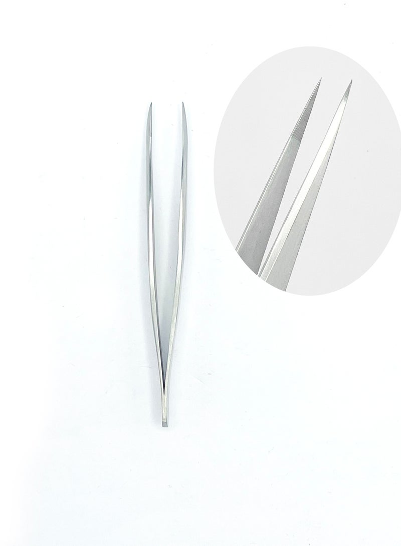 Long Straight Pointed Stainless Steel Tweezers Tongs