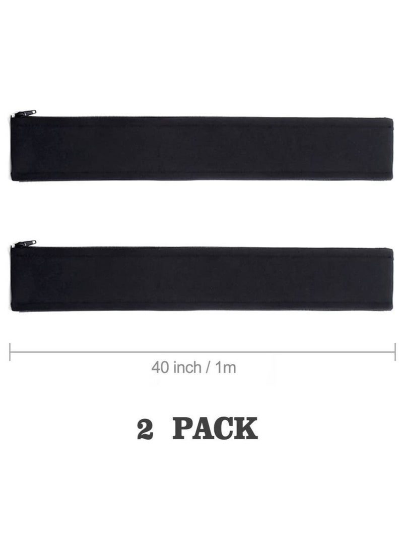 erorex Cable Management Sleeve, JOTO Cord Management System for TV/Computer/Home Entertainment, 40 inch Flexible Cable Sleeve Wrap Cover Organizer, 2 Piece – Black - Image 3