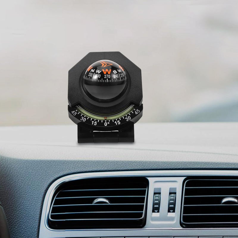 High Precision Foldable Car Dashboard Compass Ball With Slope Meter For Vehicle Boat Navigation - Image 5
