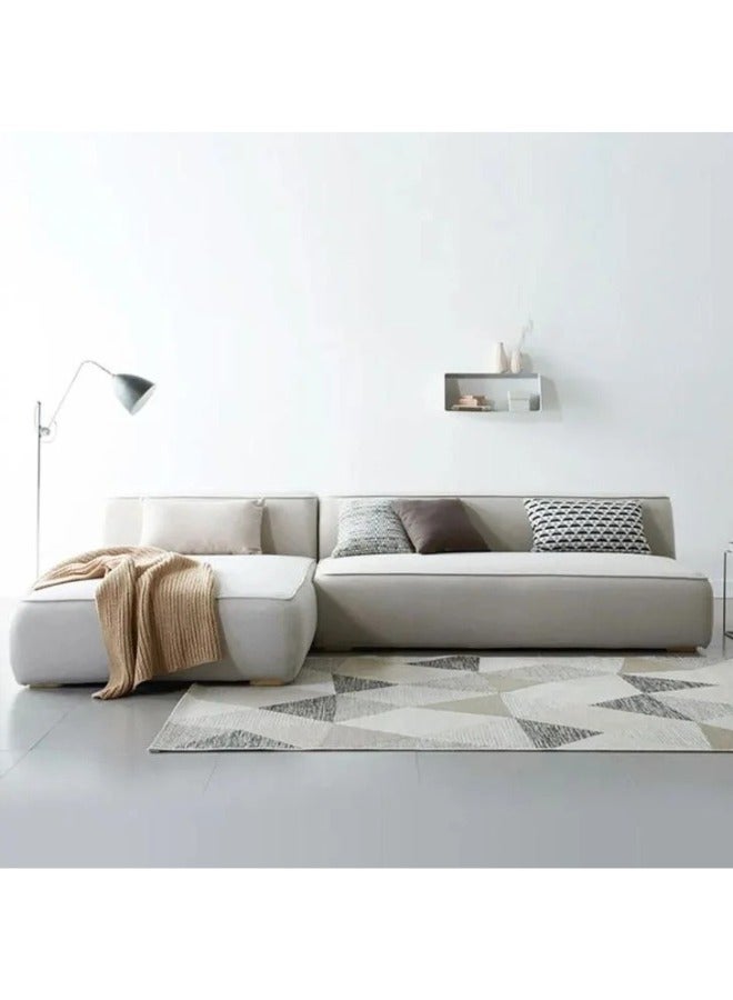 كستم ديكو أريكة سييلو المخملية ثلاثية المقاعد على شكل حرف L - أريكة قابلة للتخصيص لغرفة المعيشة، تنجيد فاخر، تصميم على شكل حرف L - Image 1