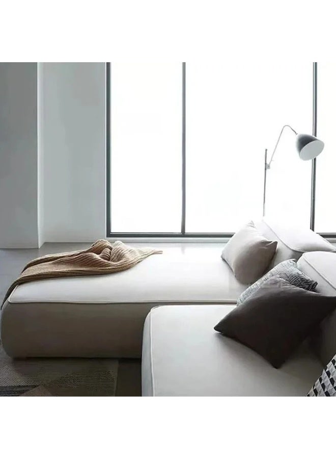 كستم ديكو أريكة سييلو المخملية ثلاثية المقاعد على شكل حرف L - أريكة قابلة للتخصيص لغرفة المعيشة، تنجيد فاخر، تصميم على شكل حرف L - Image 3