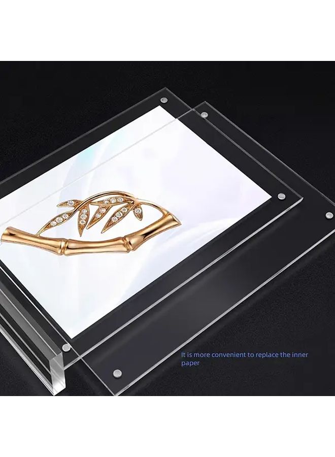 Clear Acrylic Display Board 7.87x3.94 Inch for Exhibitions Conference Booth Info - Image 4