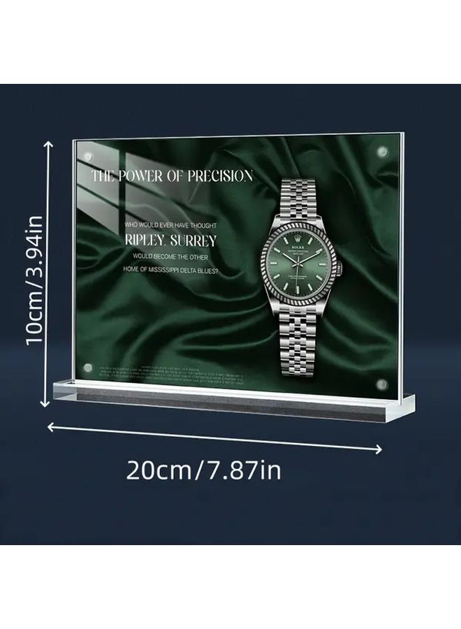 Clear Acrylic Display Board 7.87x3.94 Inch for Exhibitions Conference Booth Info - Image 3