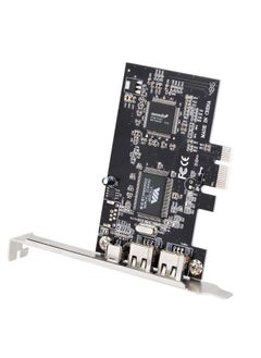 BURAQ PCI-E 3 Ports 1394a 1394b Firewire Expansion Card 2 x 6 Pin + 1 x 4 Pin for Desktop PC  - Image 3