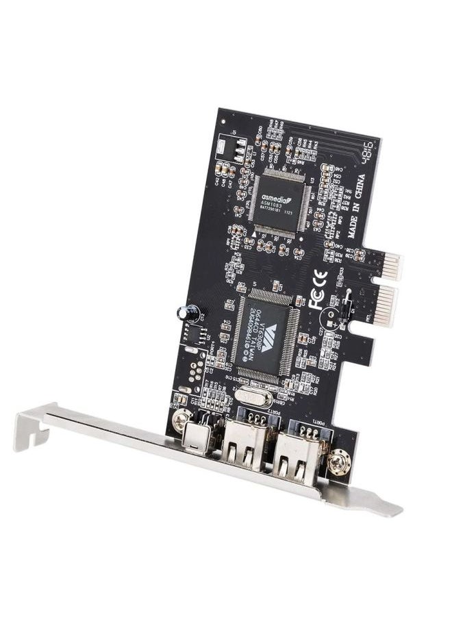BURAQ PCI-E 3 Ports 1394a 1394b Firewire Expansion Card 2 x 6 Pin + 1 x 4 Pin for Desktop PC  - Image 3