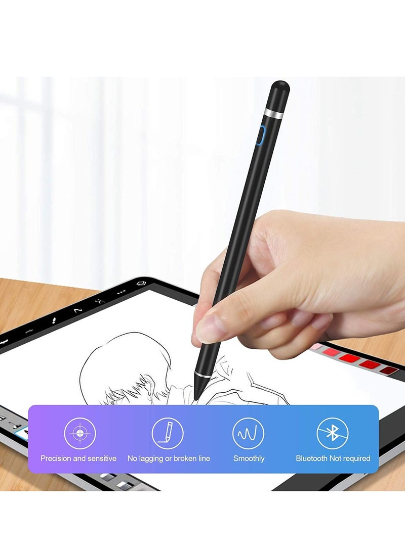 Generic - Active Stylus Pens for Touch Screens Rechargeable Digital Stylish Pen Pencil Universal for iPhone/iPad Pro/Mini/Air/Android and Most Capacitive Touch Screens - Image 1