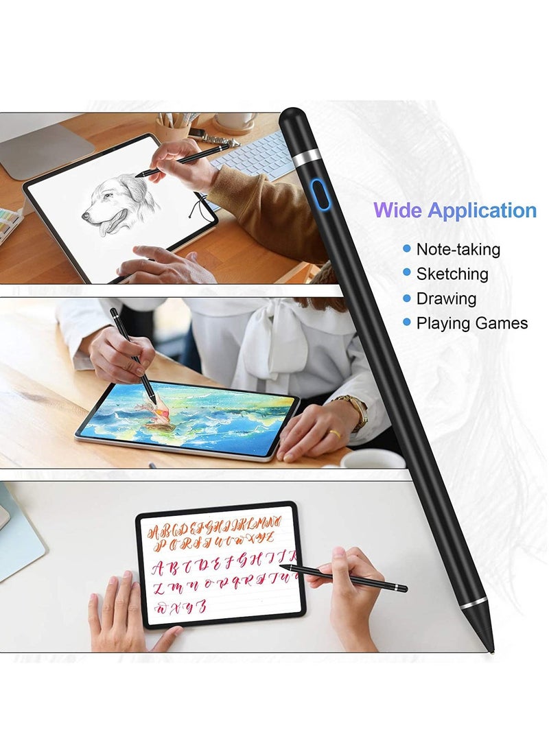 Generic - Active Stylus Pens for Touch Screens Rechargeable Digital Stylish Pen Pencil Universal for iPhone/iPad Pro/Mini/Air/Android and Most Capacitive Touch Screens - Image 1