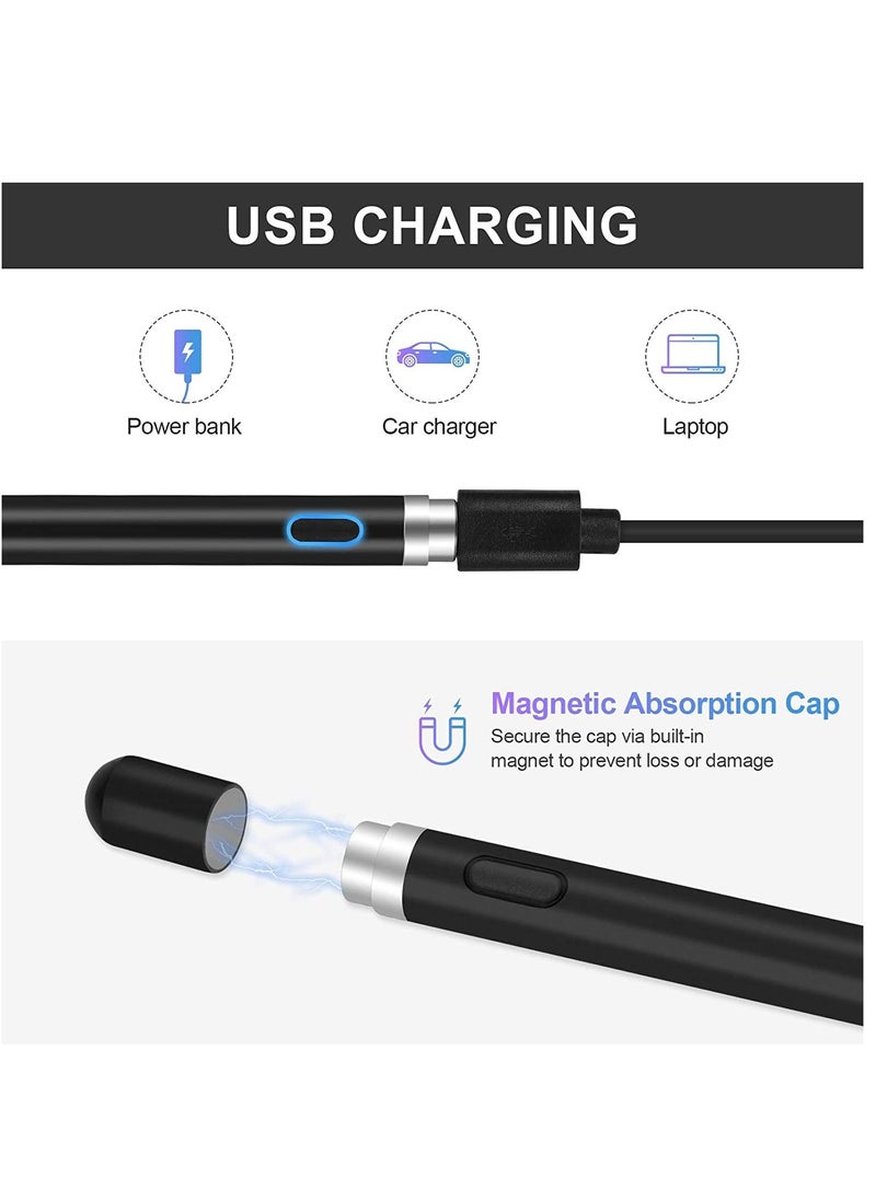 Generic - Active Stylus Pens for Touch Screens Rechargeable Digital Stylish Pen Pencil Universal for iPhone/iPad Pro/Mini/Air/Android and Most Capacitive Touch Screens - Image 1