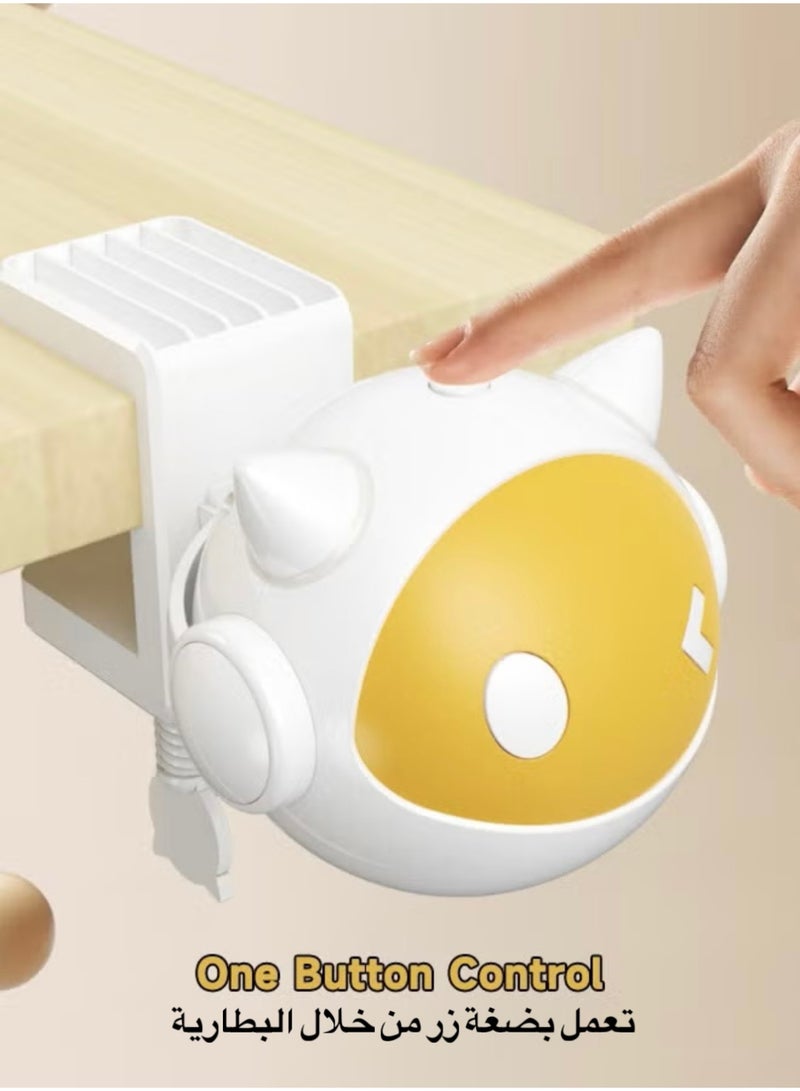 Smart Interactive Hanging Cat Toy, automatically moves up and down to stimulate your cat, battery operated (batteries included), self-moving electronic cat toy equipped with an automatic ball lifting and lowering mechanism, stimulation and entertainment toy for indoor cats, operates with one-button control - Image 3