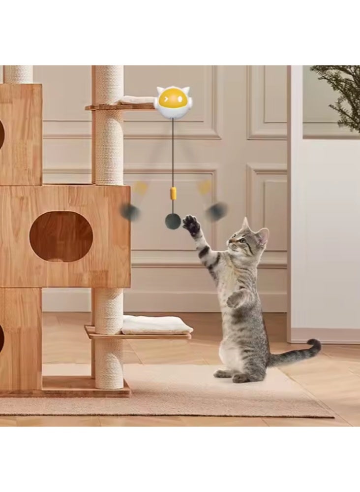 Smart Interactive Hanging Cat Toy, automatically moves up and down to stimulate your cat, battery operated (batteries included), self-moving electronic cat toy equipped with an automatic ball lifting and lowering mechanism, stimulation and entertainment toy for indoor cats, operates with one-button control - Image 4