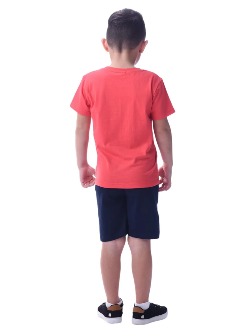 victor and jane Kids Boys Set Comfortable 2-Piece T-Shirt & Shorts Set- multicolor