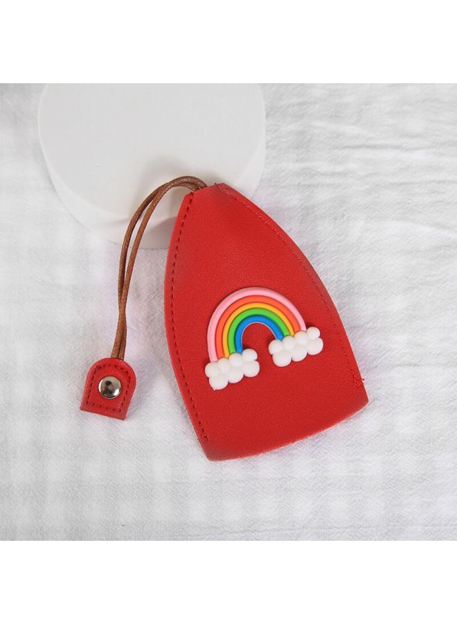 Korean Style Girl Heart Cartoon -out Key Case Creative Pu Leather Car Key Protective Cover Universal