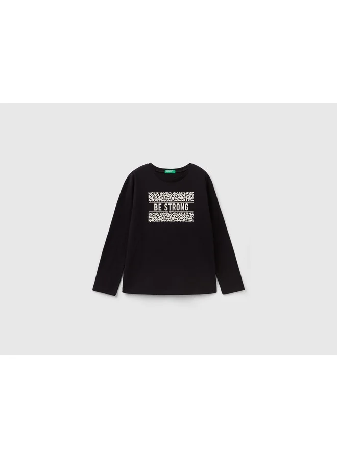 UNITED COLORS OF BENETTON T-Shirt In Warm Cotton With Print