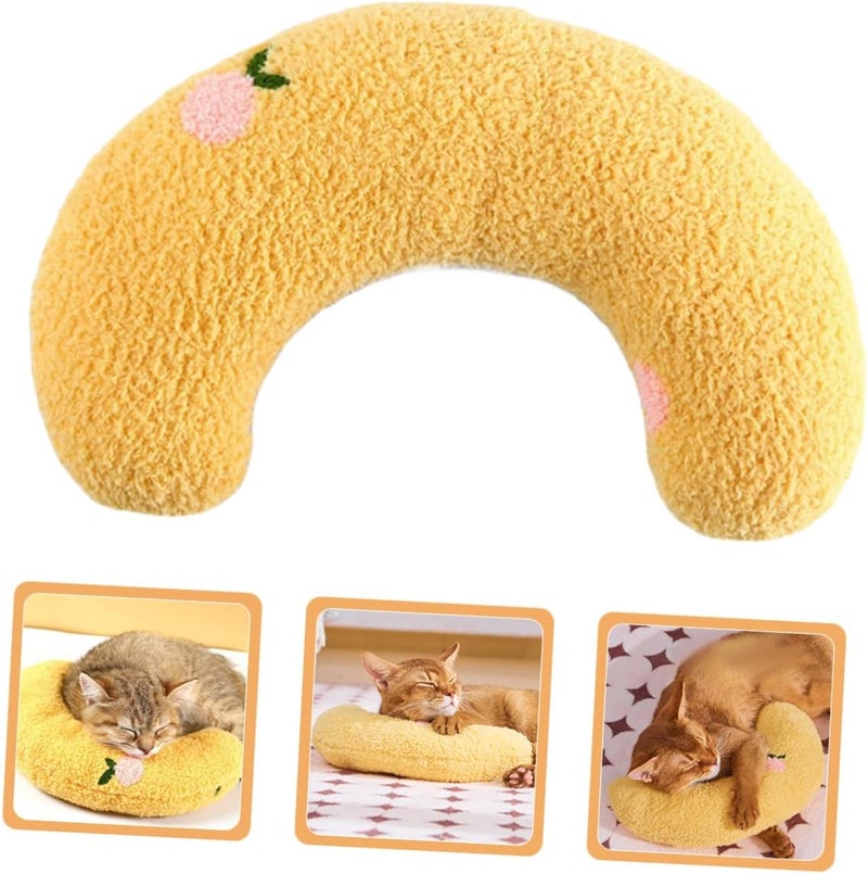 Cat Pillow Soft Fluffy Washable Bed for Cats Dogs U-Shaped Neck Support Pillow for Kitten Adult - Image 5