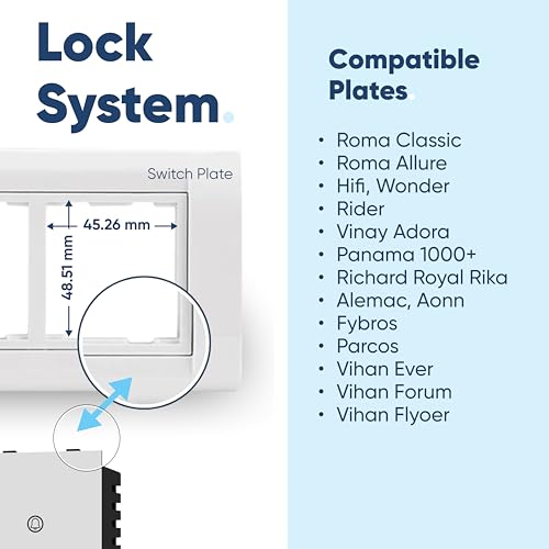 AZIOT Non Smart Modular Bell Touch Switch - Glass (Not Acrylic) - Elevate Your Home with Effortless Control (White) - Image 3