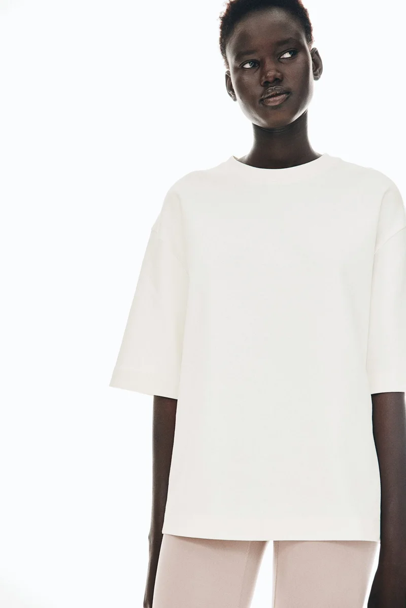 H&M Boxy interlock T-shirt