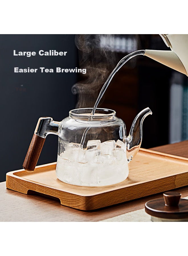 Yihutea Glass Tea Kettle With Water Separation, Electric Ceramic Stove For Tea Brewing, Large Capacity Tea Pot For Stovetop Steaming And Boiling - Image 3