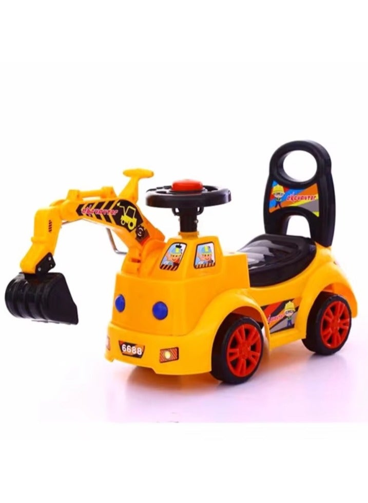 Excavator Car, Construction Vehicle, Super Explorer, Children's Toys, Shoes, Power, Excavator, Multifunctional Boxes, Children's, Toys, Garden, Sand, Car Tools, Construction Vehicle for 2 Years Old - Image 1