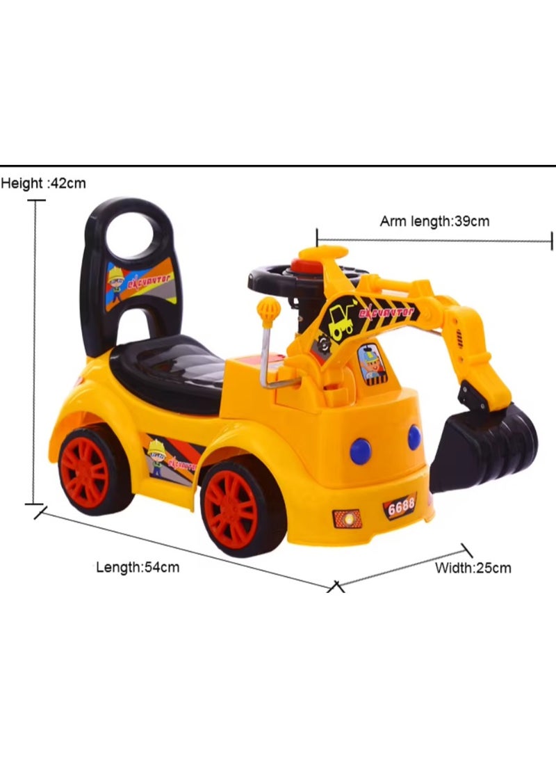 Excavator Car, Construction Vehicle, Super Explorer, Children's Toys, Shoes, Power, Excavator, Multifunctional Boxes, Children's, Toys, Garden, Sand, Car Tools, Construction Vehicle for 2 Years Old - Image 3
