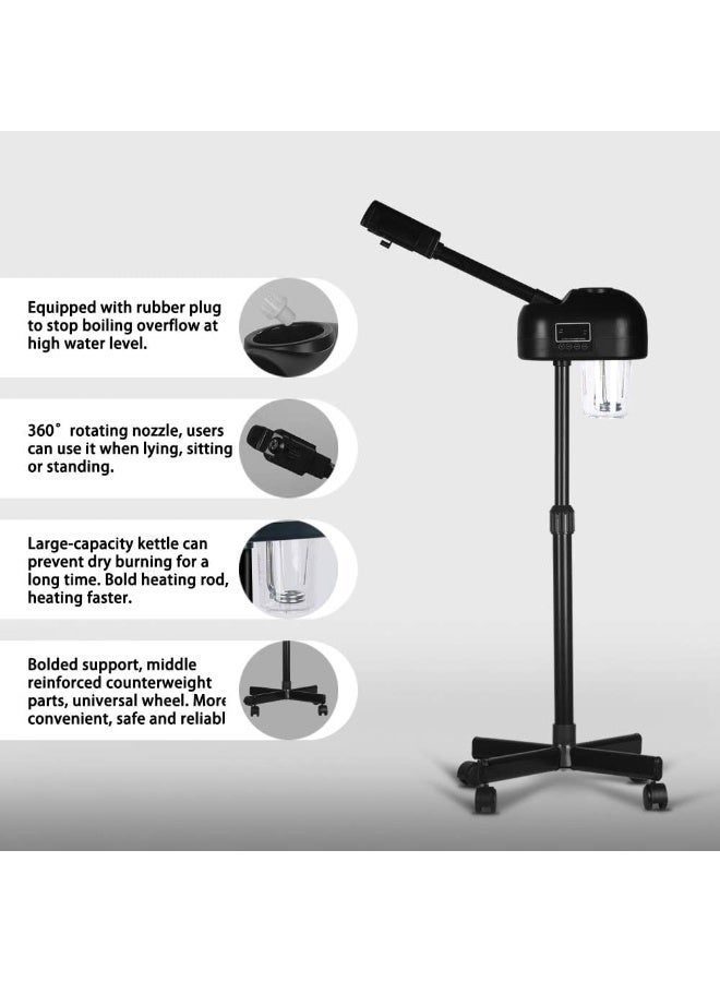 sd e-trading 2 in 1 Facial Steamer Professional Ionic Face Steamer with 5X Magnifying Lamp&Adjustable Hot Mist Nozzle, Esthetician Facial Steamer Salon Spa Beauty Skin Care Equipment - Image 4