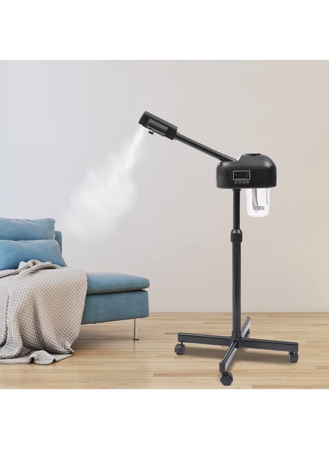 sd e-trading 2 in 1 Facial Steamer Professional Ionic Face Steamer with 5X Magnifying Lamp&Adjustable Hot Mist Nozzle, Esthetician Facial Steamer Salon Spa Beauty Skin Care Equipment - Image 3