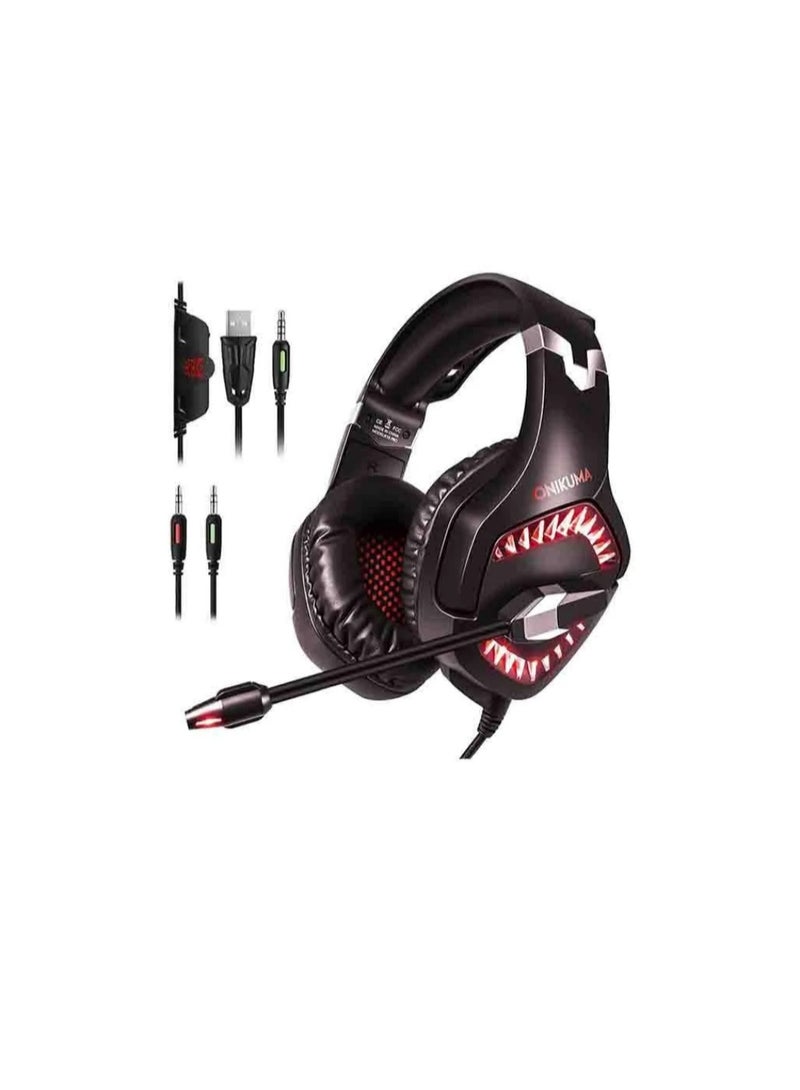 onikuma K1b Pro Over-Ear Gaming Headset With Mic - PS4/PS5 - Image 3