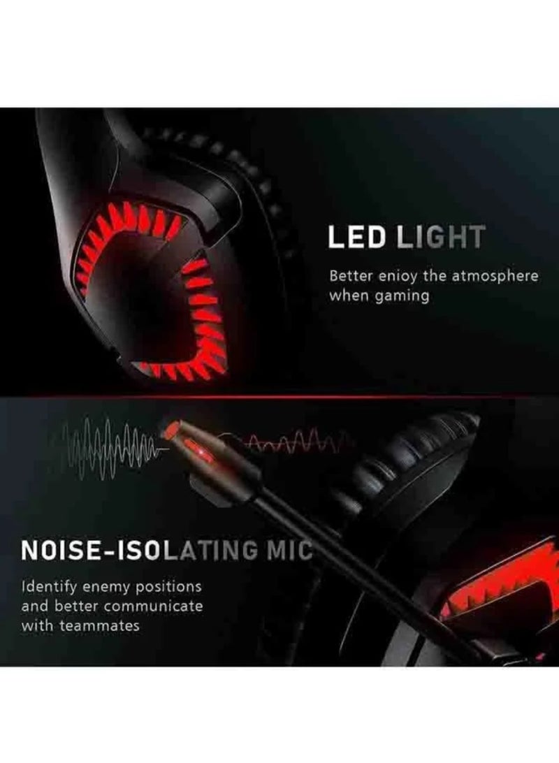 onikuma K1b Pro Over-Ear Gaming Headset With Mic - PS4/PS5 - Image 4