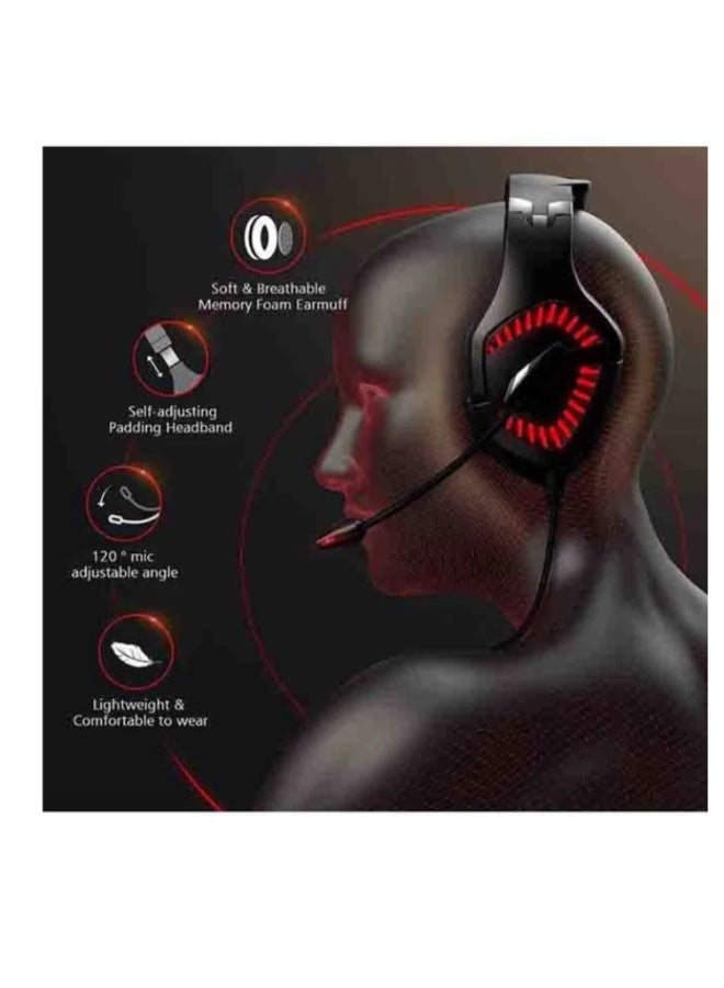 onikuma K1b Pro Over-Ear Gaming Headset With Mic - PS4/PS5 - Image 5