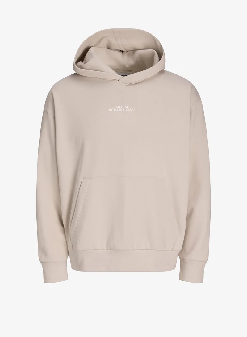 Casual Logo Zip Hoodie