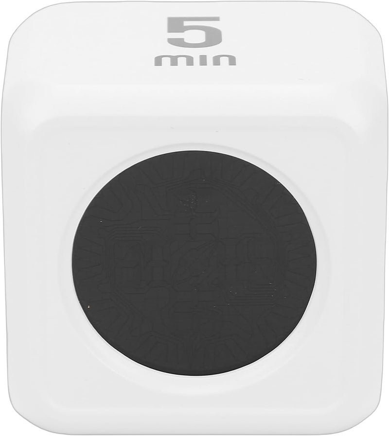 Visual Timer Cube, Silent Flash Screen with Gravity Sensor for Countdown and Countup, 99 Minutes for Work Learning Study Kitchen, White - Image 1