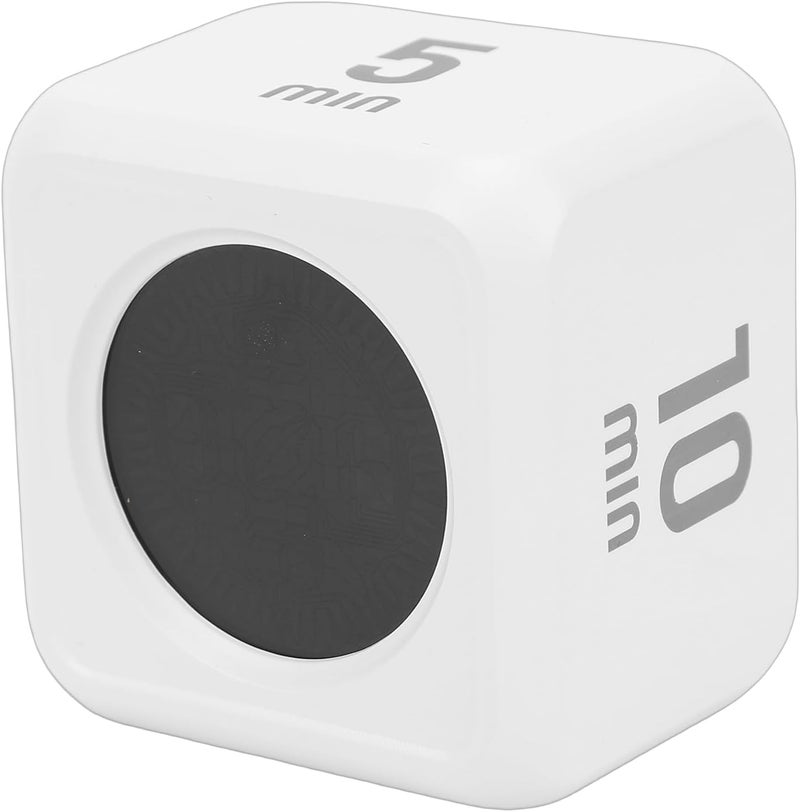 Visual Timer Cube, Silent Flash Screen with Gravity Sensor for Countdown and Countup, 99 Minutes for Work Learning Study Kitchen, White - Image 5
