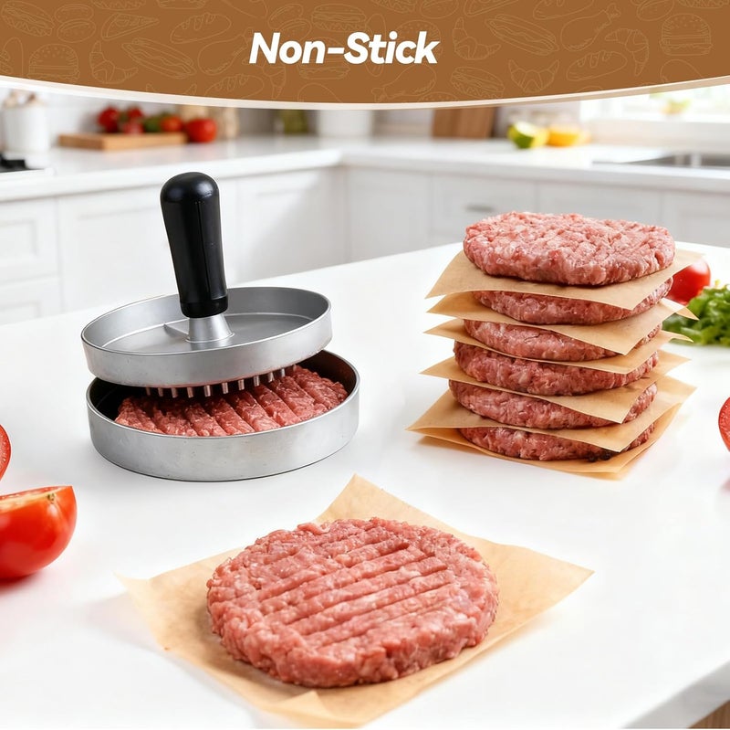 Tripho 360 Count 6"x 6" Heavy Duty Patty Paper Sheets for Separating Patty, No-Stick & No-Leak Unbleached Parchment Paper Squares, Pre-cut Burger Patty Paper for Oven, Air Fryer, Microwave - Image 4