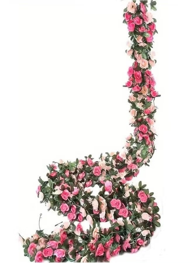 JIMATOR 3pcs Artificial Pink Rose Branches - An Elegant Touch of Timeless Beauty - artificial rose branches, artificial pink roses, flower decor, party decorations, wedding decorations, home decor, garden decor, gifts, birthday, Halloween, Valentine's Day, Mother's Day - Image 2