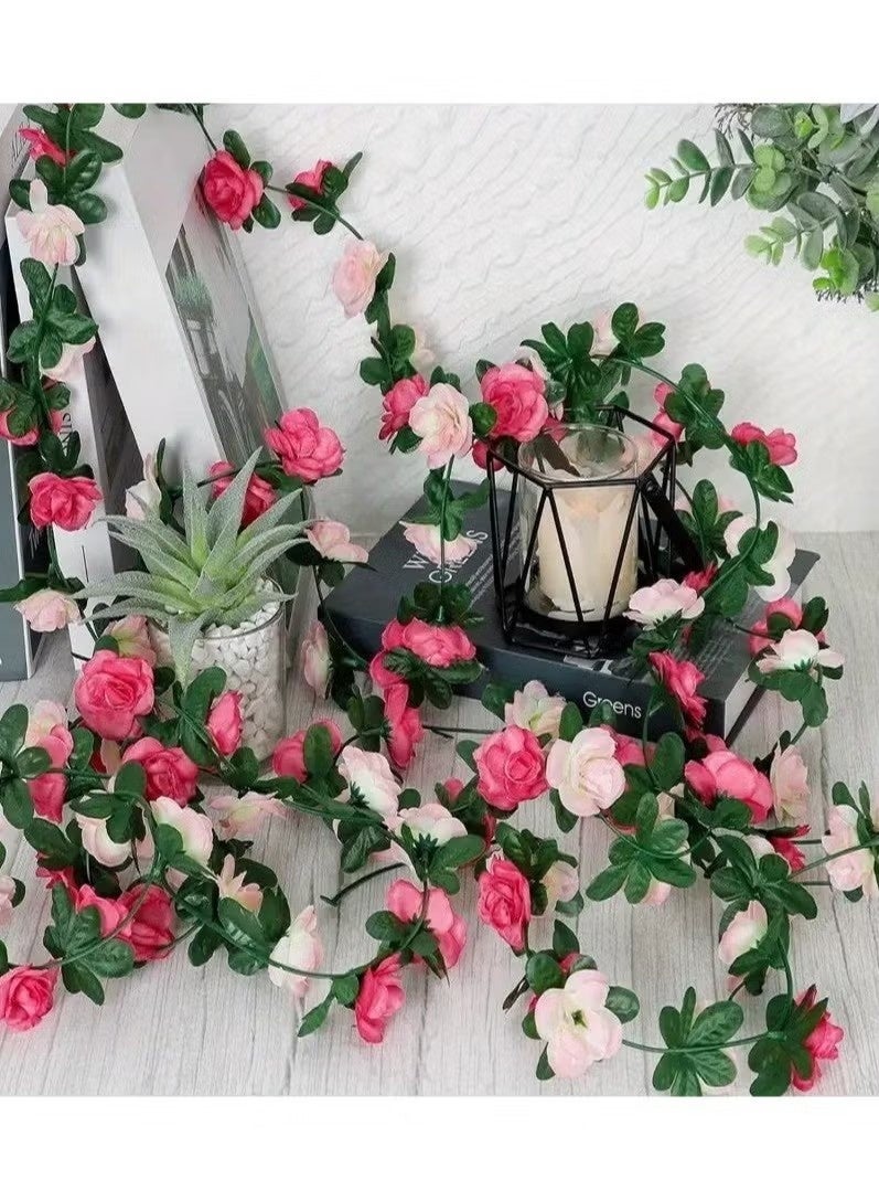 JIMATOR 3pcs Artificial Pink Rose Branches - An Elegant Touch of Timeless Beauty - artificial rose branches, artificial pink roses, flower decor, party decorations, wedding decorations, home decor, garden decor, gifts, birthday, Halloween, Valentine's Day, Mother's Day - Image 3