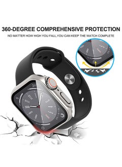 Generic Case with Screen Protector for Apple Watch Series 9 8 7 45mm, Overall Protective Cover, Built-in Tempered Glass Film High Sensitivity  - Image 3