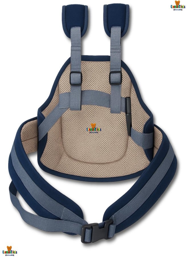 Chamantricks Baby Safety Belt for 2 Wheeler | Adjustable Two Wheeler/Motorcycle Safety Harness Strap Belt for Children for 2 to 6 Year (Navy Blue) - Image 2
