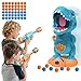 EagleStone Movable Dinosaur Shooting Toys for Boys  Electronic Target Practice with 2 Air Pump Guns LCD Score Tracker Sound Effects  48 Foam Balls for Kids 5 6 7 8 9 - Image 4