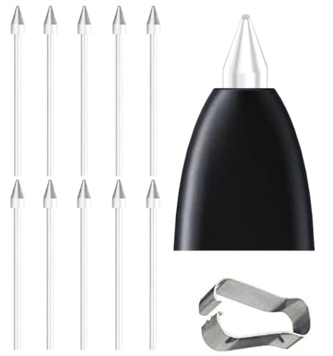 Befzygwk 10 PCS Galaxy Tab S6 Lite S Pen Soft Tips/Nibs Compatible with Galaxy Tab S6 / Galaxy Tab S6 Lite S Pen Replacement Tips/Nibs with Tools (S6/S6 Lite Black* 10) - Image 2