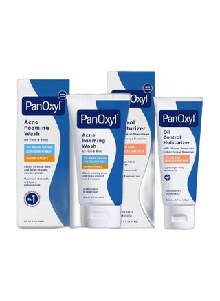 Acne Foaming Wash, Peroxide 10% Maximum Strength 5.5 Oz + Oil Control Moisturizer SPF30, 48grams - pzsku/Z9CCBECCF20F9A42502B1Z/45/1751529087/ebe53466-ce4f-46f4-9e10-c80c9553b379