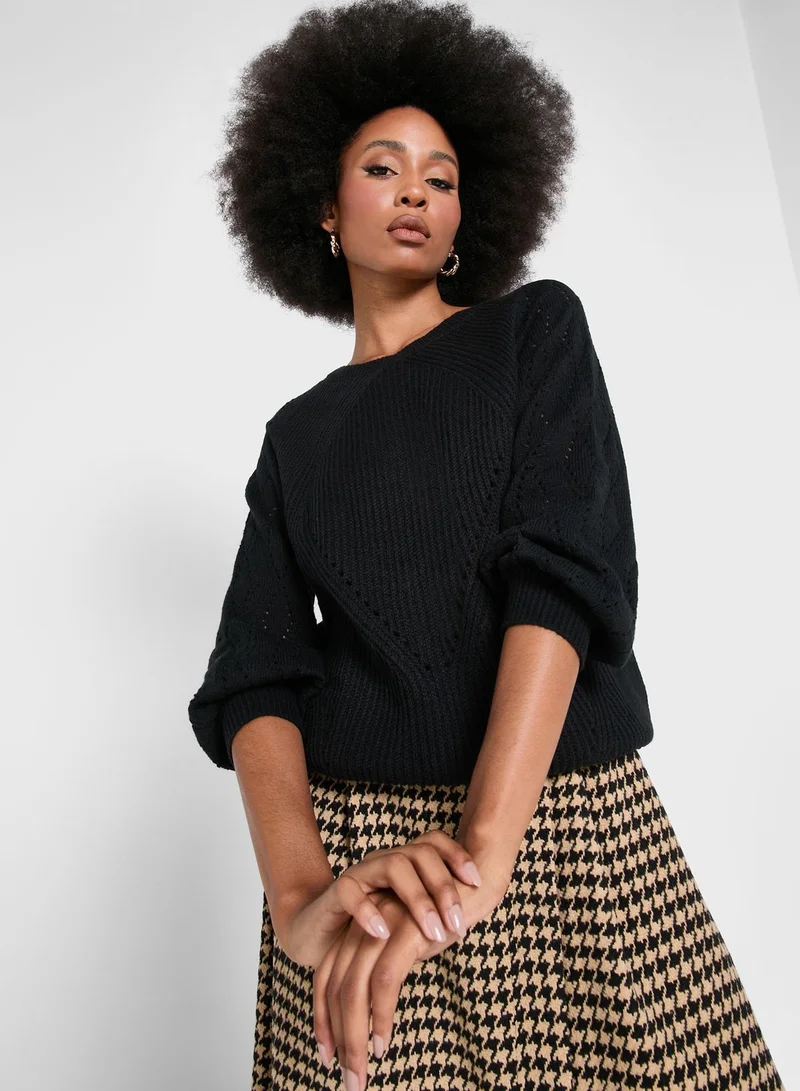 ELLA Cable Patterned Sweater