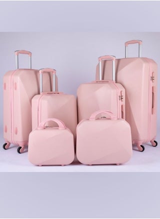 Luggage set 6 pieces travel Bags with a distinctive design from limra pink - pzsku/Z9CCC074AE9C77D92FD70Z/45/_/1715512045/cd535e97-099e-467f-844d-507e9e3122df