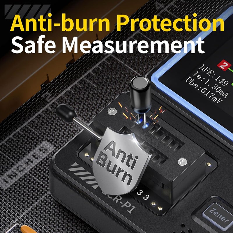 Transistor Tester with Infrared Decoding for Diode Triode NPN PNP MOS SCR Efficient Anti Burning - Image 4