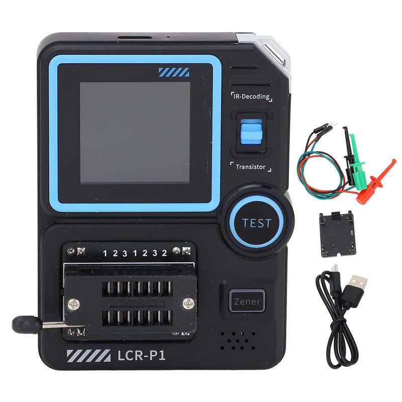 Transistor Tester with Infrared Decoding for Diode Triode NPN PNP MOS SCR Efficient Anti Burning - Image 1