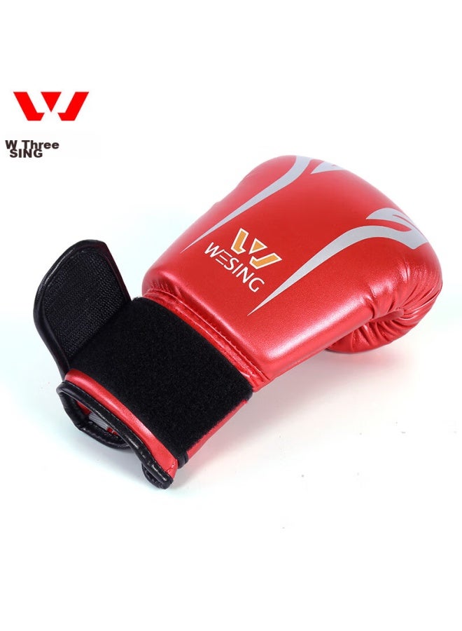 Nine Day Mountain Jiurishan Boxing Gloves For Children, Youth Student Sanda Taekwondo Fighting Compeion Training Punching Bag, Blue 4oz - Image 5