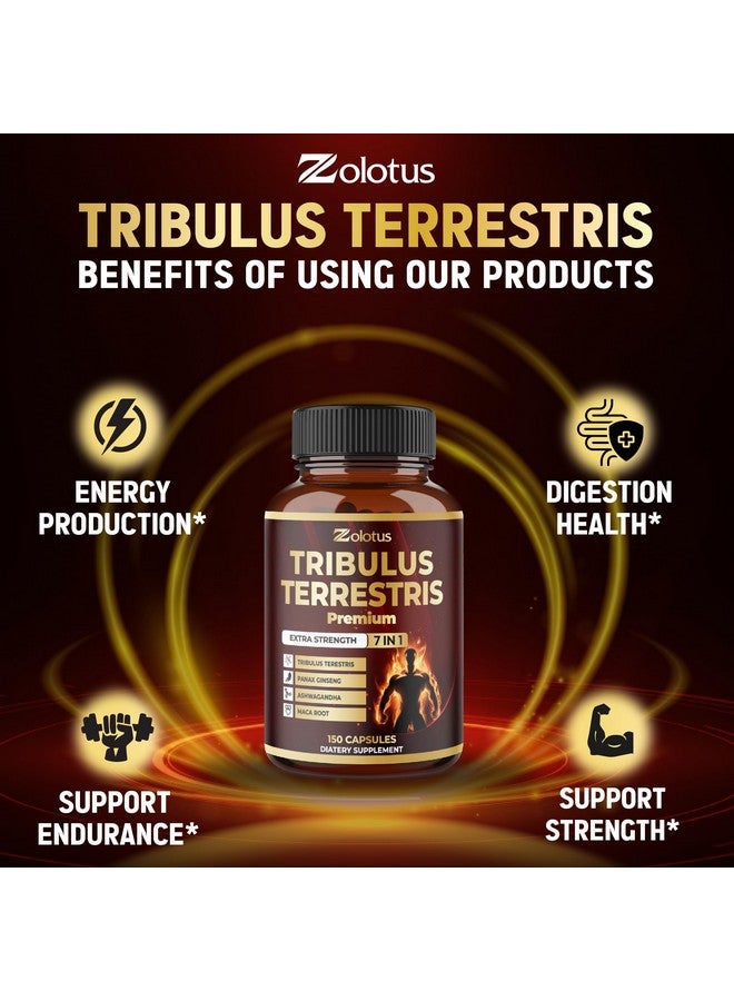 Zolotus Tribulus Terrestris Supplement for Men & Women, 5-Month Supply with Ashwagandha, Panax Ginseng, Saw Palmetto, Maca, Shilajit, 150 Count  - Image 5
