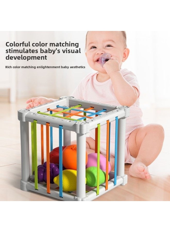 Fruit Rainbow Sesler Toys Shape Color Cognition Hand Movement Training Infant Early Education Enlightenment Toys-Color:Fruit Cesele Four Fruits [without Main Body]  - Image 3